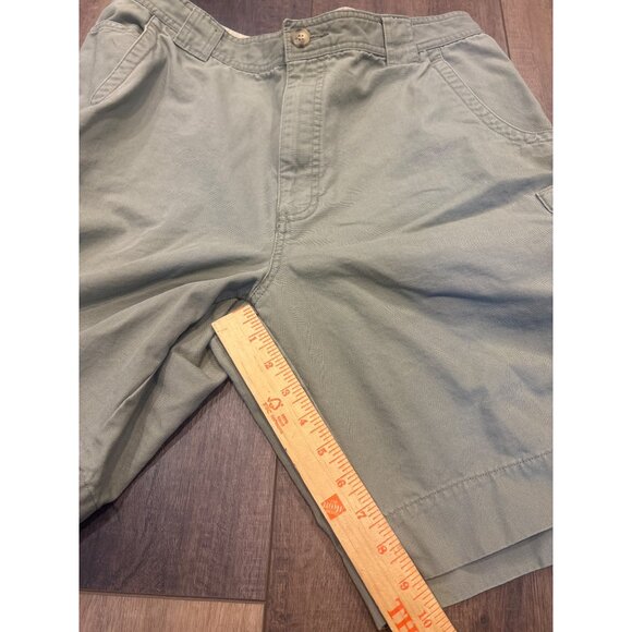 Vintage Mens Cargo Shorts 36 Khaki 100% Cotton Heavy Pockets John Ashford - Picture 6 of 8